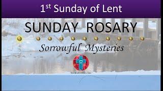 1st Sunday of Lent • Sorrowful Mysteries of the Rosary  March 9, 2025 VIRTUAL ROSARY - MEDITATION