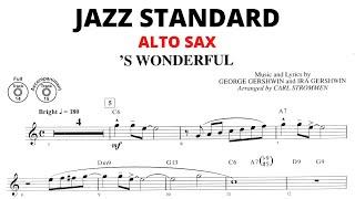 'S WONDERFUL [ALTO SAX SHEET MUSIC] JAZZ STANDARD