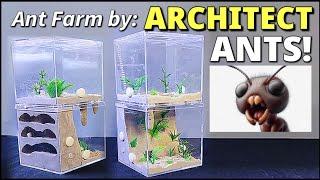 MOVING a COLONY to ANT FARM that they DESIGNED! | D colony