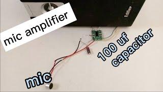 How to make mic amplifier ll mike amplifier with help of pam8403 module