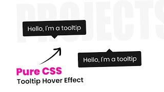 Pure CSS Tooltip | Html CSS Hover Effects | DesignTorch