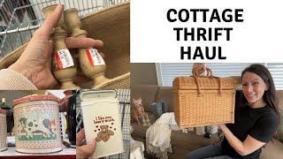 Cottage Thrift Haul | Thrift With Me | Thrifting for Resell in 2024 | Home Decor Thrift Haul