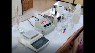 Calibration of pH meter and preparation of Tris-HCl buffer.