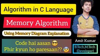 25. Algorithm in C in Hindi || Step-by-step to code || C full tutorials ||