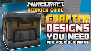 CRAFTER DESIGNS You Need for Your OLD FARMS! | Minecraft Bedrock Guide 1.21!