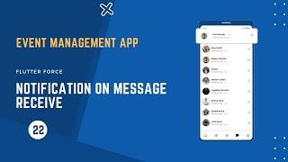 Notification on Message Receive || Event Management App Flutter