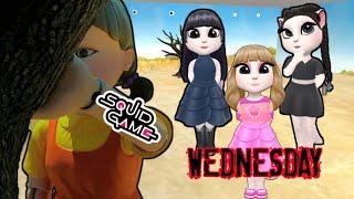 My talking angela 2 Wednesday Addams squid game | Walkthrough gameplay. | Zk Android Gamer |