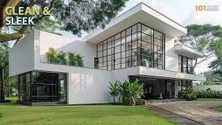 Contemporary Luxury House Design Features Massive Glass Panels and Sleek Interior