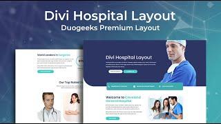 Divi Hospital Layout - Divi Layouts by Divi Awesome