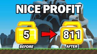NICE PROFIT! How to get RICH FAST with 5 WLS ONLY | Growtopia Profit 2024 | Growtopia