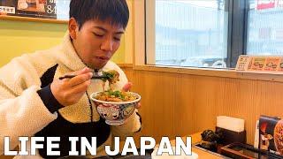 [Vlog] working Japanese man  I ate a lot of gyudon after work!!