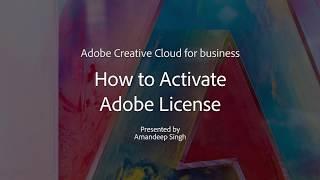 Activate Adobe License