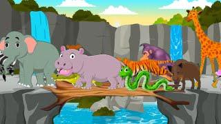 Wild Animal Sounds Song | Animals Song For Kids | These Are The Animal Sounds | Wild Animals Name