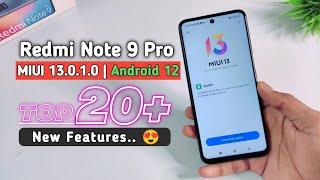 Redmi Note 9 Pro MIUI 13.0.1.0 With Android 12 Update Top 20+ New Features | New Features MIUI 13