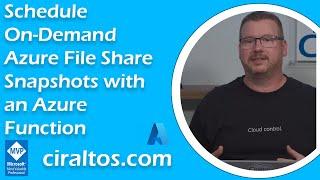 Schedule On-Demand Azure File Share Snapshots with an Azure Function