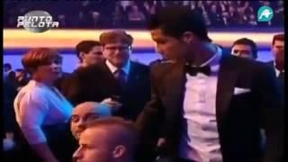 Pep Guardiola refuses to shake hands with Cristiano Ronaldo at the Ballon D'or 7 1 2013