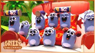 Star Of The Day | Grizzy & the lemmings | 55' Compilation |  Cartoon for Kids |