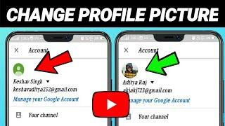 Change Youtube Profile Picture On Android Or Ios 2022 | Youtube Pe Profile Picture Kaise Lagaye