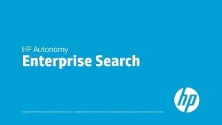 HP Enterprise Search - Harness the True Power of your Data through Conceptual Search