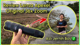 Review Lensa Apexel 36x Zoom Telephoto Lens | Lensa Apexel Original 700 Ribuan