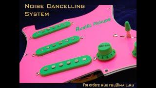 Strat Double Deck Noiseless RustGL Pickups vs Standard Pickups Test for Hum and Noise