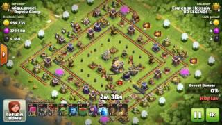 th9 vs th11.... 1 star strategy  the baby dragon attack in titan league