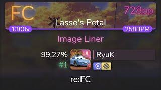 [Live] RyuK | FROZEN QUALIA - Image Liner [Lasse's Petal] +HDDT 99.27% {#1 728pp FC} - osu!