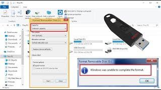 How to Fix Pen Drive Unknown Capacity & Unable to Complete Format Issues