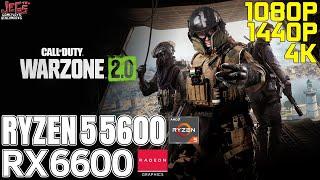 Call of Duty: Warzone 2.0 | Ryzen 5 5600 + RX 6600 | 1080p, 1440p, 4K benchmarks!