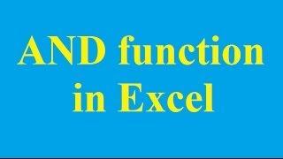 How to use the AND function in Excel - Betdownload.com