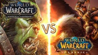 CLASSIC WoW vs BATTLE FOR AZEROTH - A One Hour Experiment in Both Games!