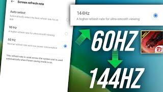 How To Change Phone Refresh Rate | How To Increase Refresh Rate On Android | Increase Refresh Rate