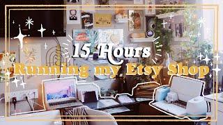 Running my Etsy Shop!15 Hours of Sticker Making and Packaging Orders Studio Vlog