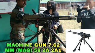 Machine Gun 7.62 mm (MAG) 58 2A 2A1 || Indian Army Arms Display || हिन्दी and Hmar भाषा