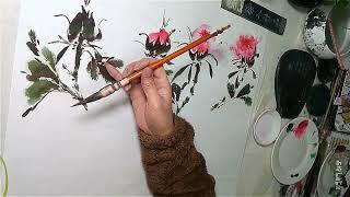 Learn to Paint  Basic Peony - Chinese Watercolor