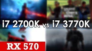 Intel Core i7 2700K vs 3770K  with RX 570 at stock in 7 Games