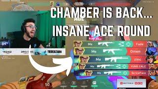 SEN tarik CHAMBER IS BACK... INSANE ACE ROUND CLUTCH ! | VALORANT Clips / Highlights