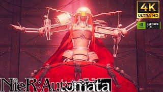 NIER AUTOMATA: Boss Fight #3 Opera Singer (4K 60FPS) No Commentary