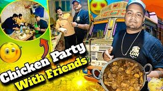 Aaj Chicken Party Hoga Dosto Ke Sath || Bike ka first servicing Ho Gaya || #chicken #vlog