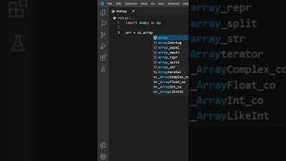 how to create arrays using NumPy in Python #shorts