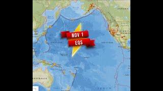 5.4 Earthquake Northern Atlantic. California Earthquake update. Friday 11/1/2024