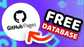 Host your Database for Free on Github Pages