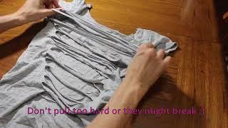 Easy How To T shirt Cutting Design - DIY T shirt Weaving Tutorial!