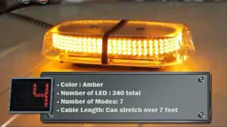 240 Amber LED Mini Strobe Light Bar