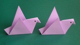 оригами птица, как сделать оригами птицу // origami bird