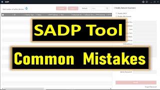 SADP Tool Common Mistakes in Tamil | Hikvision SADP Tool | Error Free Solutions