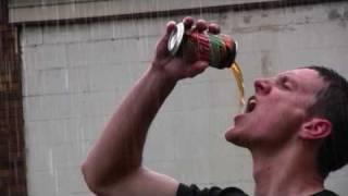 Scott Stauffer drinks a Mt Dew
