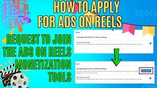 How To Apply For Ads On Reels|Request To Join The Ads On Reels Monetization Tools (NEW TRICK 2024)