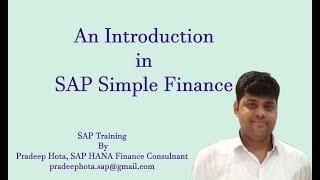 SAP Simple Finance Training | S4 HANA Simple Finance | SAP S4 HANA Finance