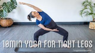 10min Yoga for tight legs & hips | movement break